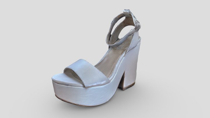 Platform Sandals - Lipstik 3D scan 3D Model