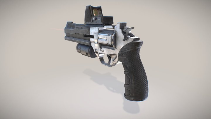 Conceptual Revolver 3D Model