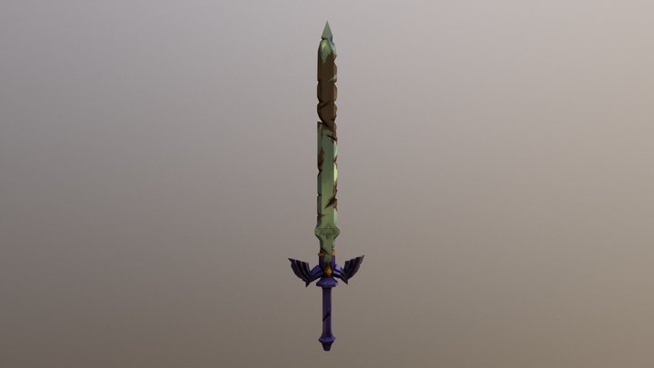 (Damaged) Master Sword from BOTW 3D Model