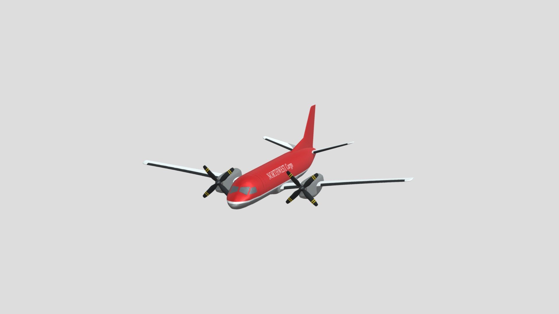 Saab 340 - Download Free 3D model by Mr. Furry (@Cad-lego