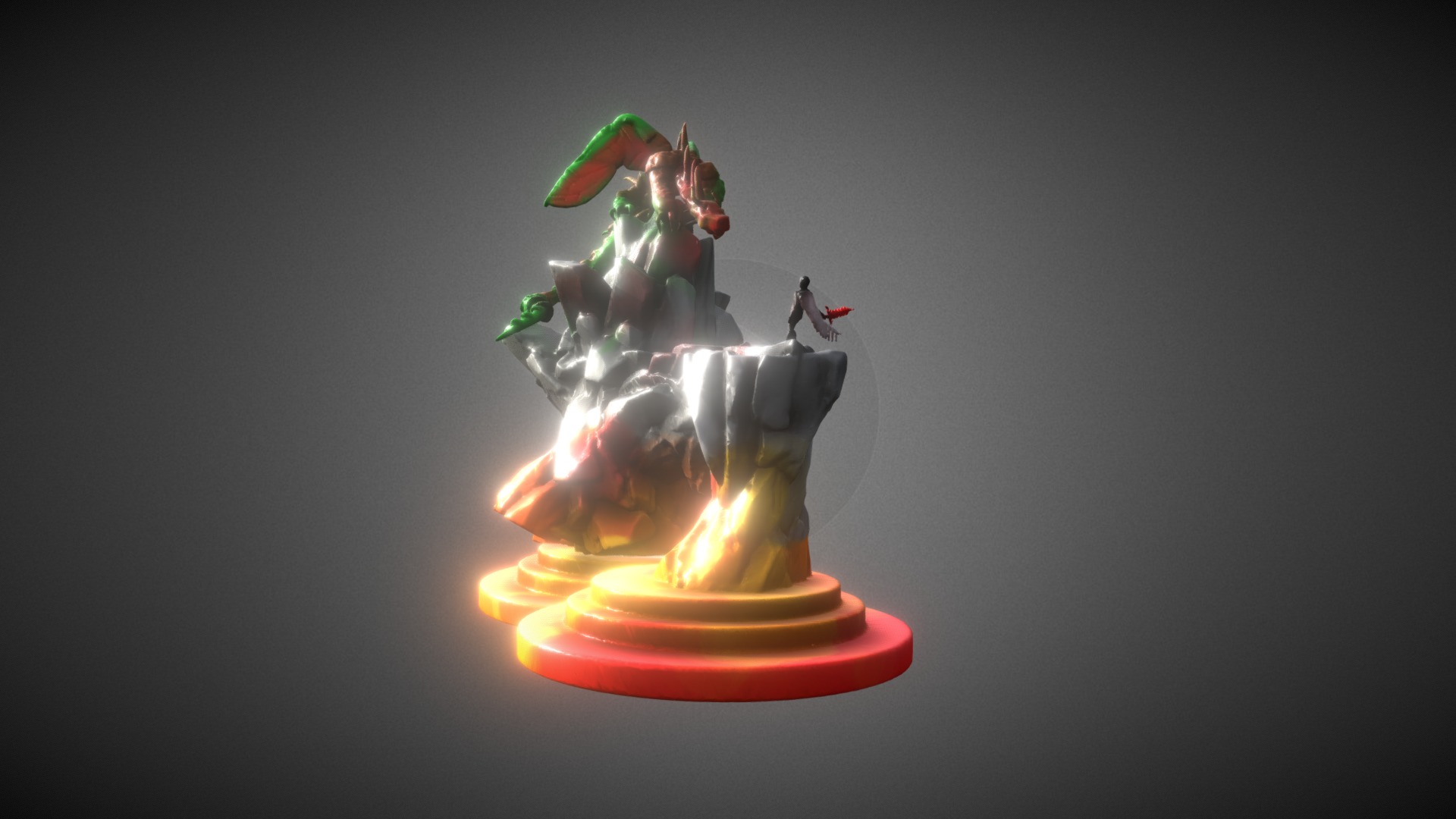 Dragon Battle scene, OCULUS MEDIUM
