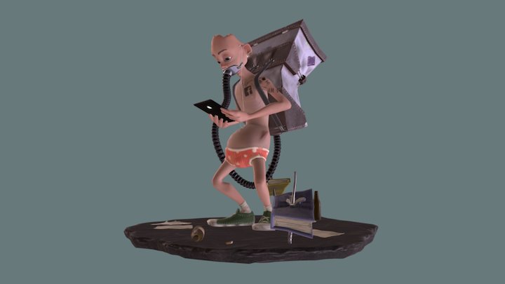 Unmündiger Mensch (selfimposed immaturity) 3D Model