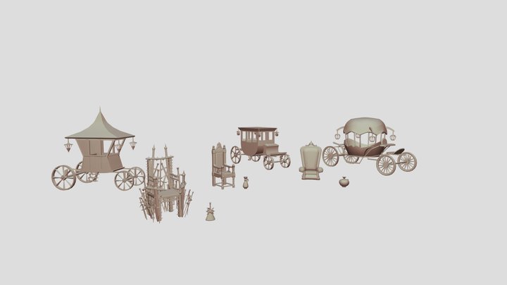 ДЗ Силуэты 3D Model