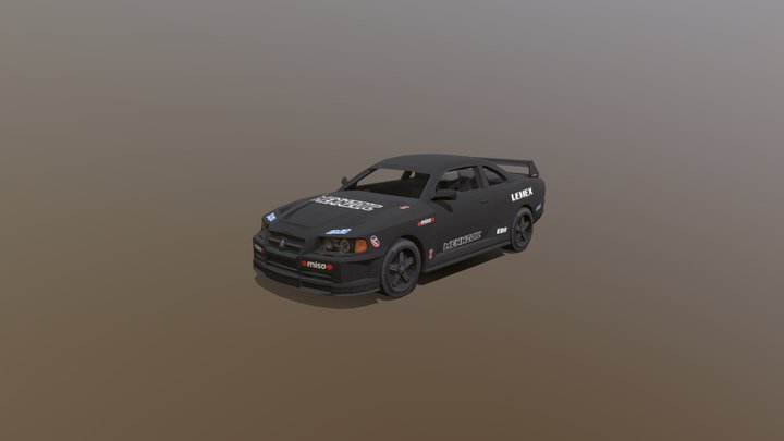 Muscle Car Type 2 3D Model