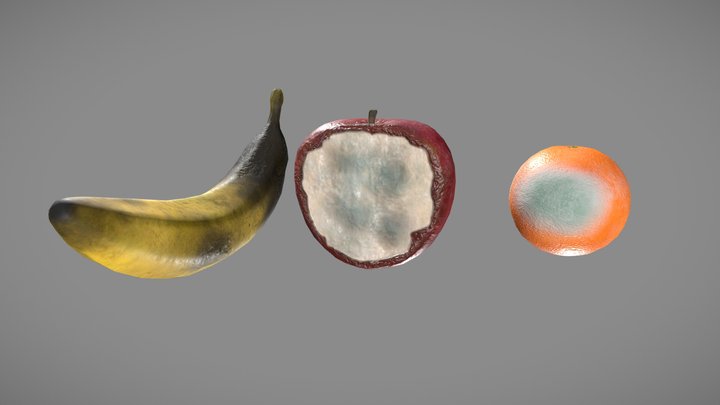 Rotten Fruit 3D Model