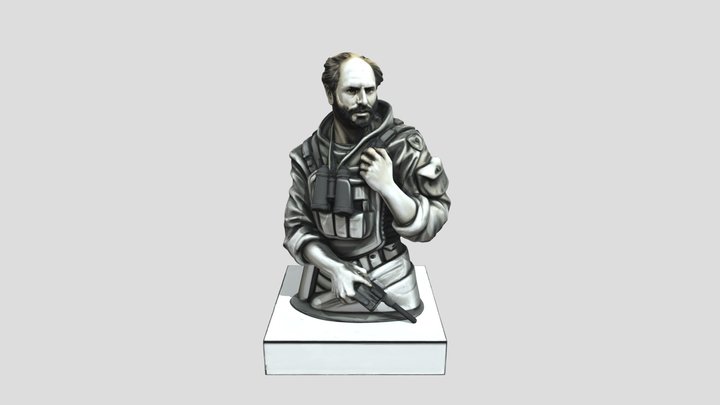 Statue of a Soldier Monte Melkonian 3D Model