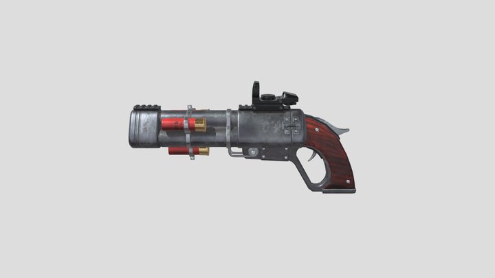 Sawed off weapon 3D Model
