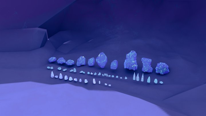Stone Assets 3D Model