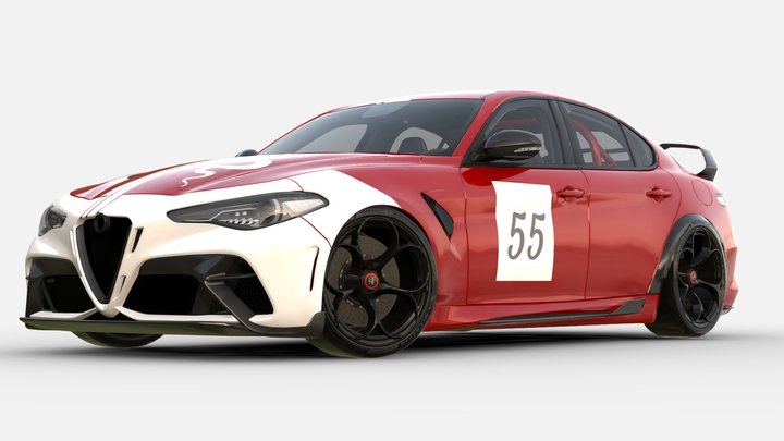 3d model Alfa Romeo Giulia GTA VR Ready 3D Model