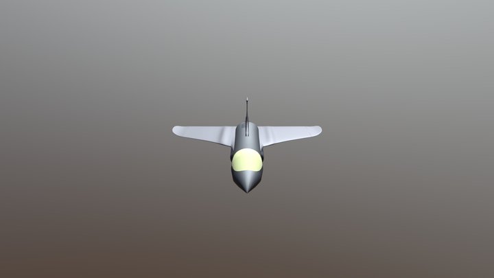 Gagak Fighter Plane Concept 3D Model