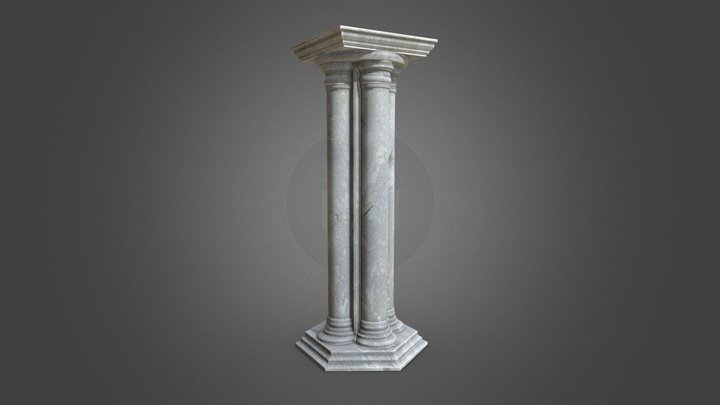 Gothic style Monument 3D Model