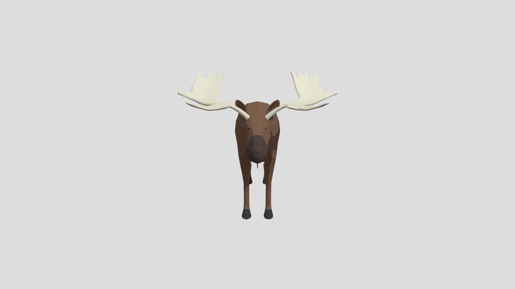 Low Poly Moose