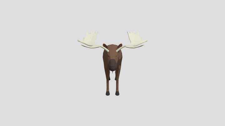 Low Poly Moose