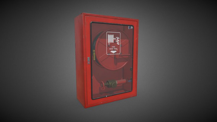 Fire Hose Cabinet 3D Model