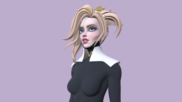 Mercy from Overwatch 2 fan art 3D Model