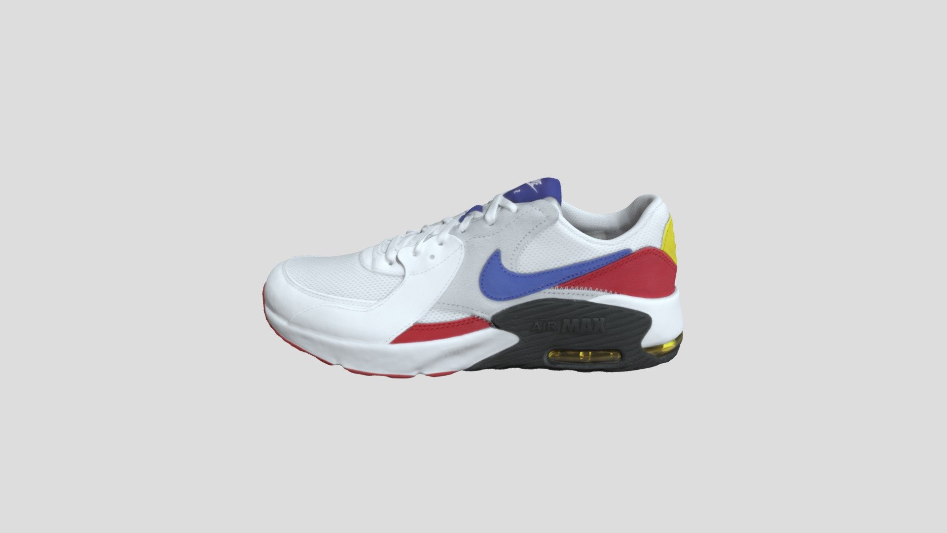 Nike Air Max Excee (GS) 白红蓝_CD6894-101 - Buy Royalty Free 3D model by ...