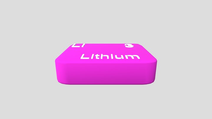 Final Lithium Batter W Texture 3D Model