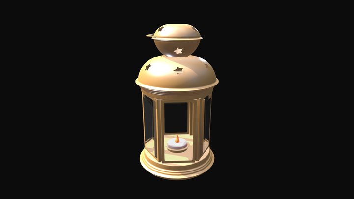 Ramadan Lantern Free 3D Model