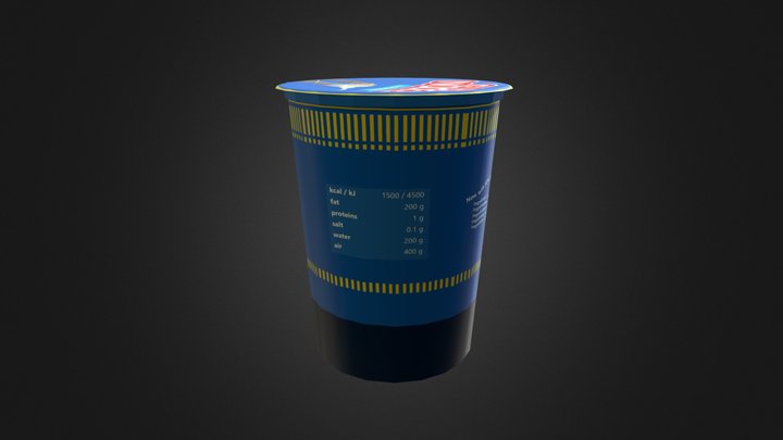 Cup Noodles 3D Model