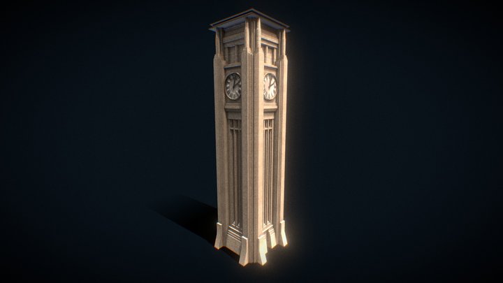 Watch Tower (Light baked) 3D Model