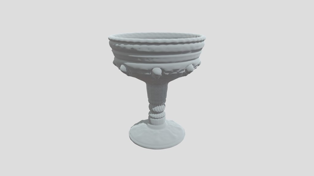 Silver Skull Goblet Dirty