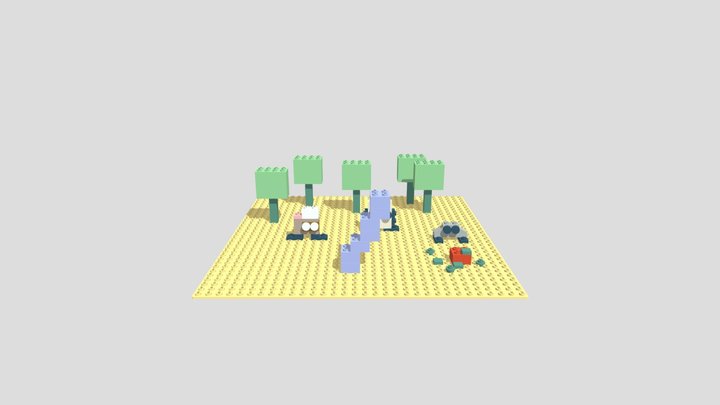 Stack Of Blocks 3D Model
