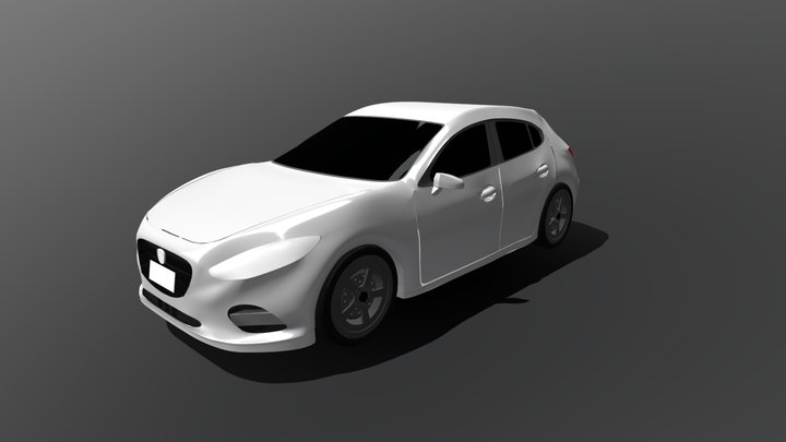 Mazda 3 Hatchback vector 3D Model