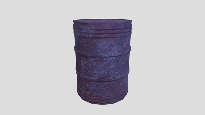 Metal Barrel 3D Model