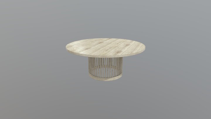 Round Table Round Table V3 3D Model VR AR PBR 3D Model