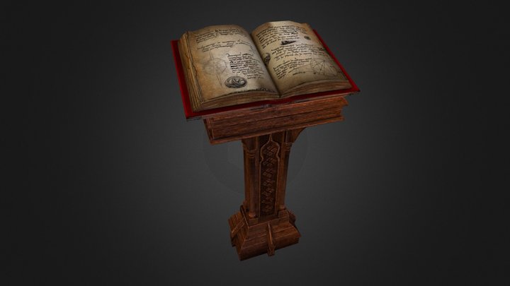 Book of the Alchemist 3D Model