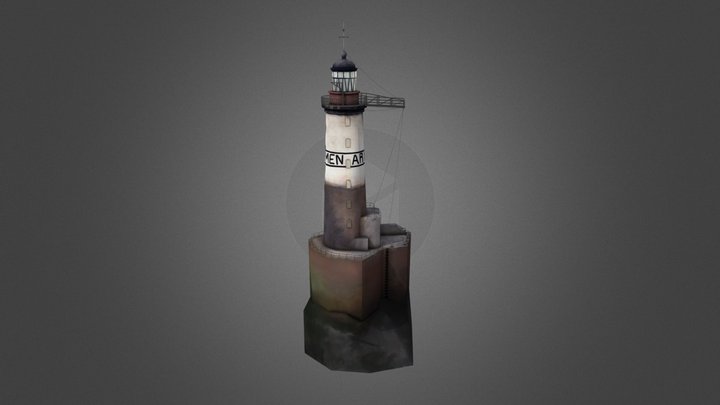 Phare d'Ar-Men 3D Model