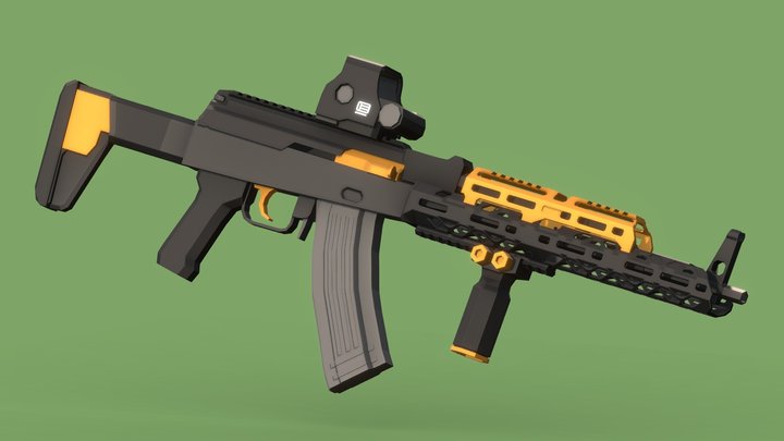 👑 Elegant AKM/AK47 3D Model