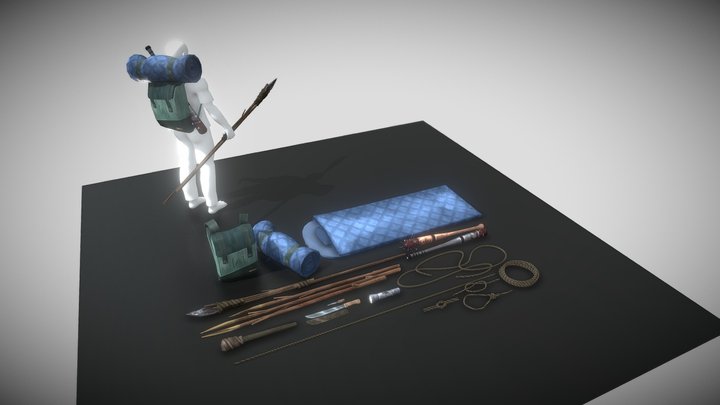 Survival Pack - 3D Low Poly for Game Asset 3D Model