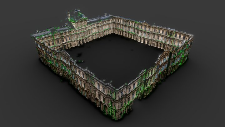 Cour carrée du Louvre 3D Model