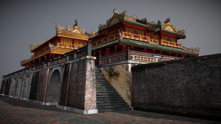 Ngọ Môn (Meridian Gate) 3D Model 3D Model