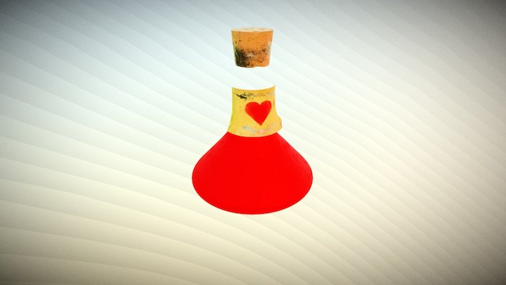 Zelda 1 - Health Potion 3D Model