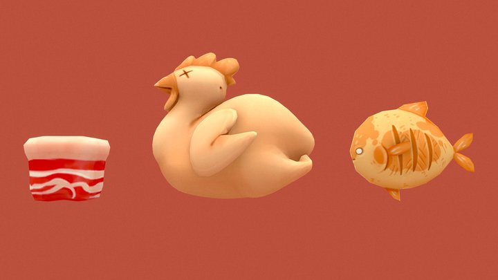 虎爺Tiger God_Animation_Sacrifice_Meat (2018) 3D Model