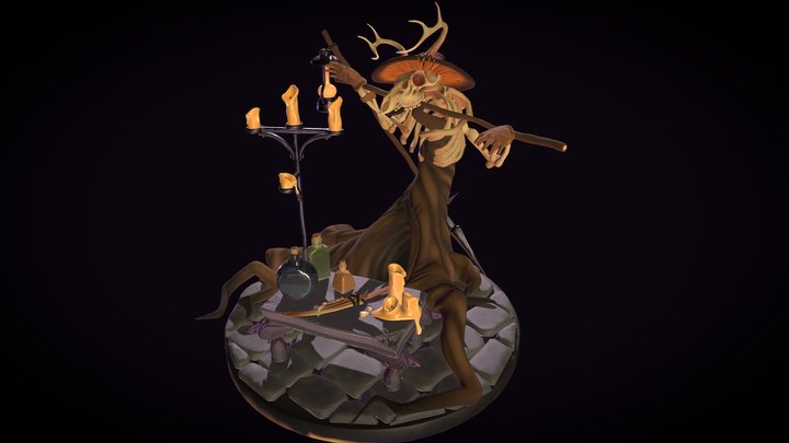 Wendigo Summoning Camp 3D Model