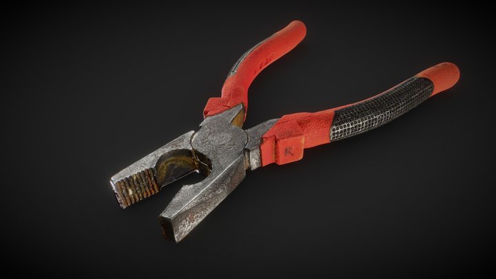 Old Pliers 3D Model