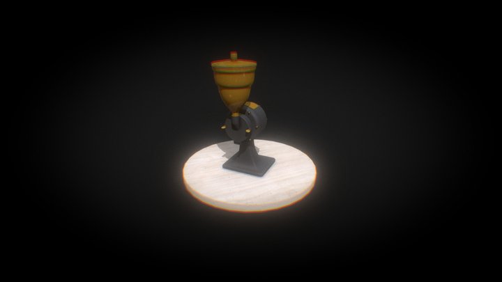 Old Coffee Grinder 3D Model