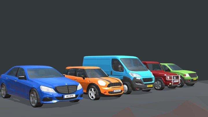 cars pack1 3D Model