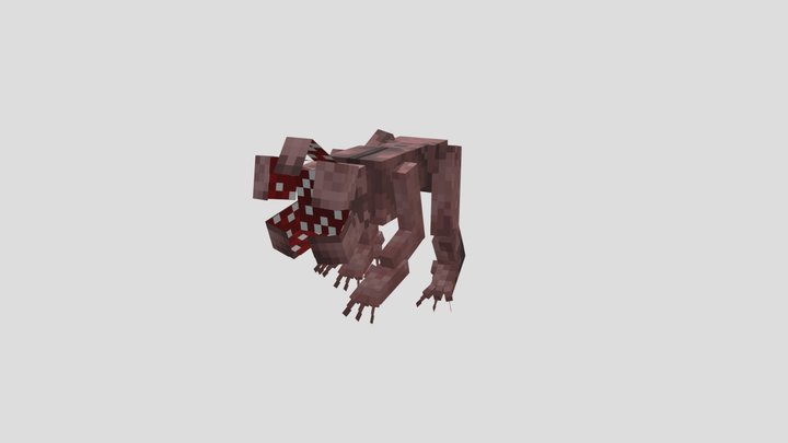 Demodog Minecraft Style 3D Model