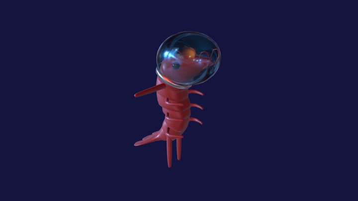 Space Shrimp 3D Model