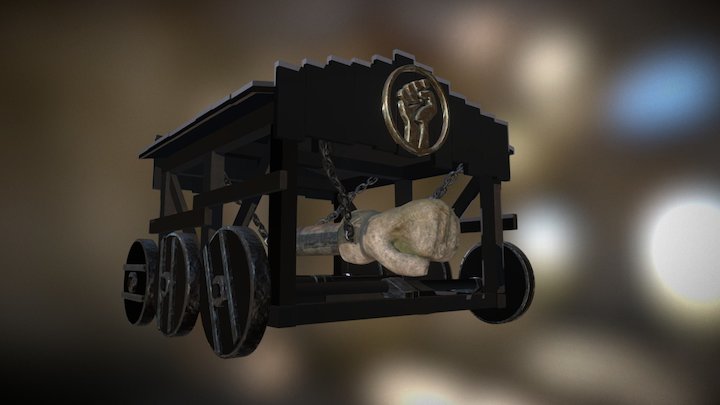 Battering Ram / Siege Vehicle - Textured 3D Model
