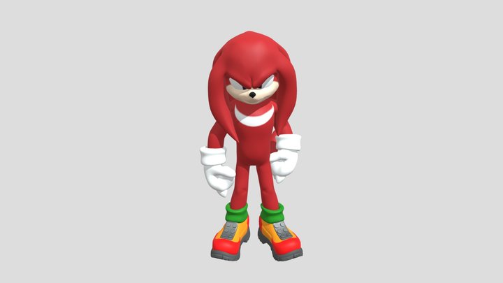 Sonic The Hedgehog Movie 2 Knuckles 3D Model