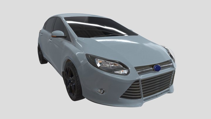 Car – Compact Modern Hatchback 3D Model 3D Model