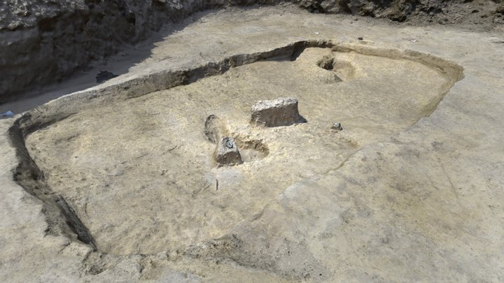Archaeological excavation Bronze Age grave Bá.2 3D Model