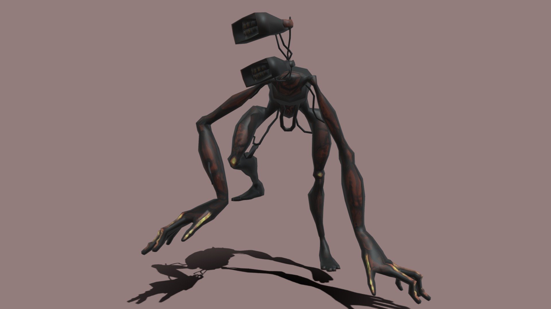 Siren Head 3D Model Without The Car