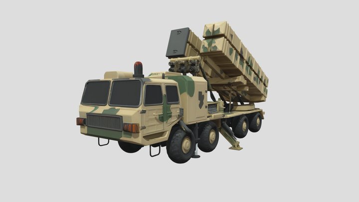 Fatah-III/HD-1C Supersonic Cruise Missile – Kostenloses 3D-Modell STL