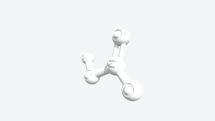 Nitric Acid 3D Molecular Model — CAS 7697-37-2